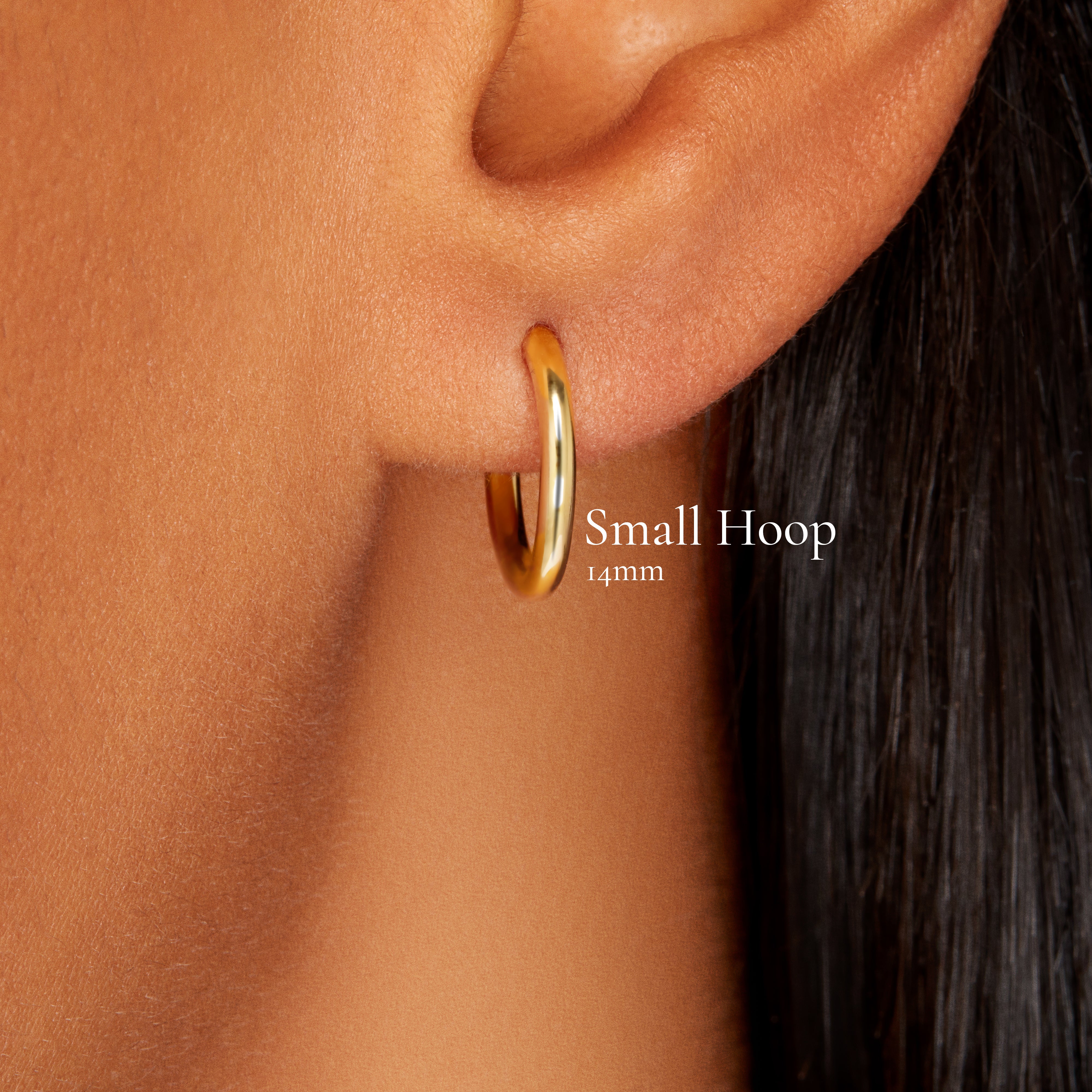 Small Hoop (Solid 18ct Gold) - Image 3